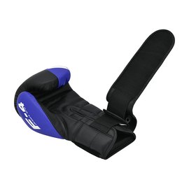 Боксерські рукавички RDX F4 Boxing Sparring Gloves Hook&Loop Blue/Black 10 ун. (BGR-F4U-10OZ), Вага: 10 унцій, Колір: Синій/Чорний, зображення 4