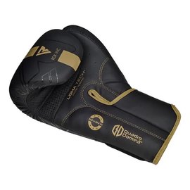 Боксерские перчатки RDX F6 Kara Matte Golden 16 унц (BGR-F6MGL-16OZ), Вес: 16 унций, Цвет: Чёрный/Золотой, изображение 6