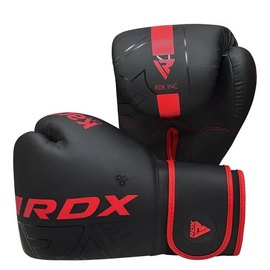Боксерские перчатки RDX F6 Kara Matte Red 8 унц (BGR-F6MR-8OZ), Вес: 8 унций, Цвет: Чёрный/Красный, изображение 3
