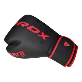 Боксерские перчатки RDX F6 Kara Matte Red 8 унц (BGR-F6MR-8OZ), Вес: 8 унций, Цвет: Чёрный/Красный, изображение 6