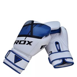 Боксерские перчатки RDX F7 Ego Blue 14 ун. (BGR-F7U-14oz), Вес: 14 унций, Цвет: Белый/Синий, изображение 3