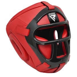 Боксерский шлем RDX T1 Grill Full Red M (HGR-T1FR-M), Размер: M, Цвет: Red, изображение 2