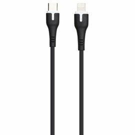 Кабель Hoco Type-C to Lightning with LED Surplus X45 1m, 3A, PD/18W Black (000005549)