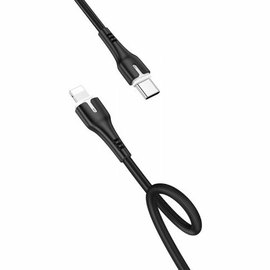Кабель Hoco Type-C to Lightning with LED Surplus X45 1m, 3A, PD/18W Black (000005549), изображение 3
