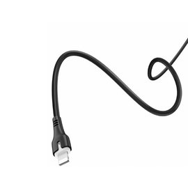 Кабель Hoco Type-C to Lightning with LED Surplus X45 1m, 3A, PD/18W Black (000005549), изображение 4