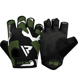 Перчатки для фитнеса RDX F6 Sumblimation Black/Green M (WGS-F6GN-M), Размер: M, Цвет: Чёрный/Зелёный