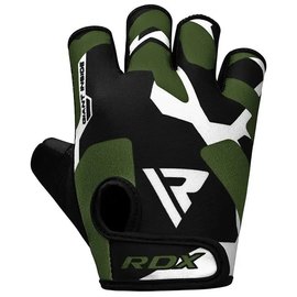 Перчатки для фитнеса RDX F6 Sumblimation Black/Green M (WGS-F6GN-M), Размер: M, Цвет: Чёрный/Зелёный, изображение 2