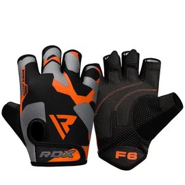 Перчатки для фитнеса RDX F6 Sumblimation Orange M (WGS-F6O-M), Размер: M, Цвет: Черный/Оранжевый