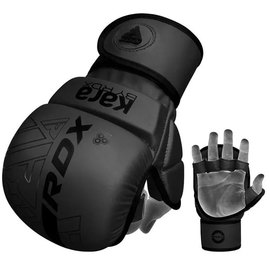 Перчатки для ММА RDX F6 KARA Matte Black Plus S/M (GSR-F6MB-S/M+), Размер: S/M, Цвет: Чёрный, изображение 2