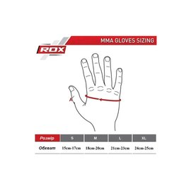 Перчатки для ММА RDX T6 Plus Rex Red M (GGR-T6R-M+), Размер: M, Цвет: Чёрный/Красный, изображение 6