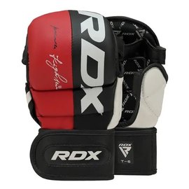 Перчатки для ММА RDX T6 Plus Rex Red M (GGR-T6R-M+), Размер: M, Цвет: Чёрный/Красный, изображение 3
