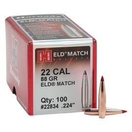 Пуля Hornady ELD Match кал .223 Rem масса 88 гр (5.7 г) 100 шт (22834), изображение 2