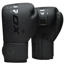 Боксерские перчатки RDX F6 Kara Matte Black 8 унц (BGR-F6MB-8OZ), Вес: 8 унций, Цвет: Чёрный