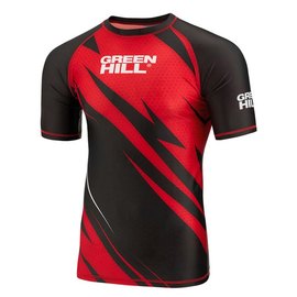 Футболка для MMA Green Hill Rush Guard IMMAF S красная RGI-4021, Размер: S, Цвет: Красный, изображение 4