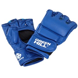 Рукавички для бойового самбо Green Hill ліцензія Fias S сині MMA-0027, Розмір: S, Колір: Синій, зображення 2