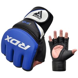 Перчатки для ММА RDX F12 Model GGRF Blue L (GGR-F12U-L), Размер: L, Цвет: Чёрный/Синий, изображение 2