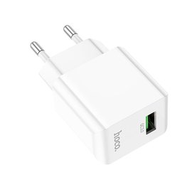 Зарядний пристрій Hoco Proton single Port charger C98A 1USB. 18W/3A, QC White (000009070), зображення 3