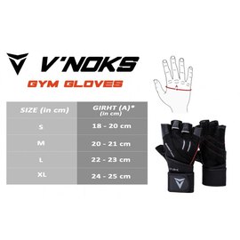 Рукавички для залу VNK Power Black S (2215_60069), Розмір: S, зображення 6