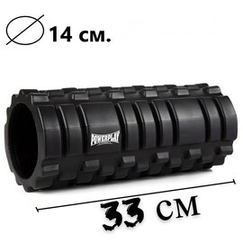 Массажный роллер PowerPlay 4025 Massage Roller 33x14 см черный (PP_4025_Black)