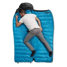 Спальный&nbsp;мешок Naturehike с натуральным пухом CW400 NH18C400-D размер L, черно-синий (6976507666831)