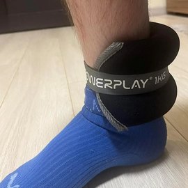 Утяжелители-манжеты для ног и рук PowerPlay PP-4349 Ankle/Wrist Weights 2 шт 0.5 кг Черные (PP_4349_Black_0.5)