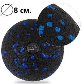 Массажный мяч PowerPlay PP-4351 Epp Massage Ball 10 см черно-синий (PP-4351_Blue_d10)