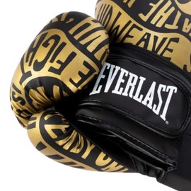 Боксерські рукавички Everlast Spark Boxing Gloves чорний/золотий 14 унц (919580-70-8114), зображення 4