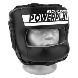 Боксерський шлем PowerPlay 3067 с бампером PU + Amara черный M (PP_3067_M_Black)