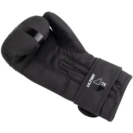 Боксерские перчатки PowerPlay 3024 Ultra Mat Черно-белые 12 ун (PP_3024_12oz_Bl/White), Вес: 12 унций, Цвет: Черный/Белый, изображение 3