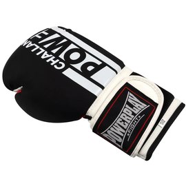 Боксерські рукавички PowerPlay 3086 Matt Challenger Чорно-білі 16 ун (PP_3086_16oz_Bl/White), Вага: 16 унцій, Колір: Чорний/Білий, зображення 2