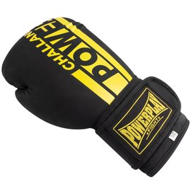 Боксерські рукавички PowerPlay 3086 Matt Challenger Чорно-жовті 16 ун (PP_3086_16oz_Bl/Yellow), Вага: 16 унцій, Колір: Чорний/Жовтий, зображення 2