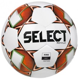 Мяч футбольный Select Royale FIFA Basic v22 белый/оранжевый size 5 (022534-304)