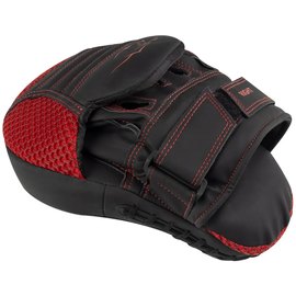 Лапы боксерские PowerPlay 3044 Pro Carbon Ultra Series черно-красные PU [пара] (PP_3044_Bl/Red), Цвет: Black/Red, изображение 3