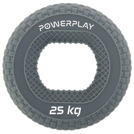 Еспандер кистьовий силіконовий PowerPlay PP-4333 Hand Grip Large 25 кг Сірий (PP_4333_Grey_25kg), Навантаження: 25 кг