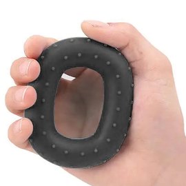 Еспандер кистьовий силіконовий PowerPlay PP-4337 Hand Grip Hard 30 кг Чорний (PP_4337_Black_30kg), Навантаження: 30 кг, зображення 2
