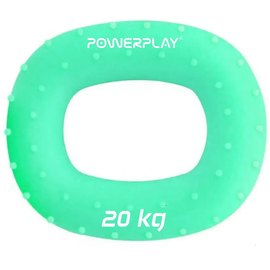Еспандер кистьовий силіконовий PowerPlay PP-4337 Hand Grip Medium 20 кг Зелений (PP_4337_Green_20kg), Навантаження: 20 кг