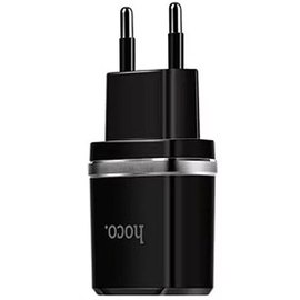Зарядное устройство Hoco C12 2USB, 2.4А Black (000000107), Цвет: Black, изображение 2