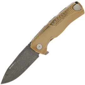 Карманный нож Lionsteel ROK Damascus Titanium Gold (ROK DD GL), Цвет : Gold 