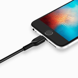 Кабель Hoco Lightning X13 1m, 2.4A Black (000000236), Цвет: Black, изображение 3
