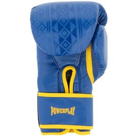 Боксерские перчатки PowerPlay 3021 Ukraine Сине-желтые 10 ун (PP_3021_10oz_Blue-Yellow), Вес: 10 унций, Цвет: Синий/Жёлтый, изображение 2