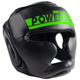Боксерський шлем PowerPlay 3048 Черно-зеленый XL (PP_3048_XL_Bl/Green), Размер: XL