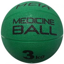 Медицинбол Meta Colour Medicine Ball 3 кг зелений 23 см (3000300100), Діаметр: 23 см, Вага: 3 кг