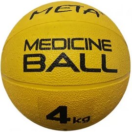 Медицинбол Meta Colour Medicine Ball 4 кг жовтий 23 см (3000400100), Діаметр: 23 см, Вага: 4 кг