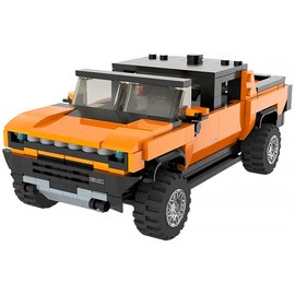 Машинка-конструктор Rastar Bricks Hummer EV 1:30 помаранчевий (93700)