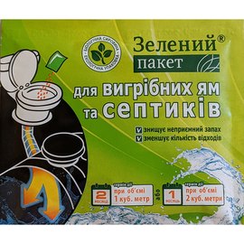 Биопрепарат для выгребных ям и септиков Доктор Робик Зеленый пакет 40 г