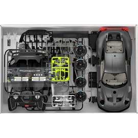 Машинка Rastar Porsche 911 GT2 RS Clubsport 25 конструктор 1:18 серый (99600), изображение 6