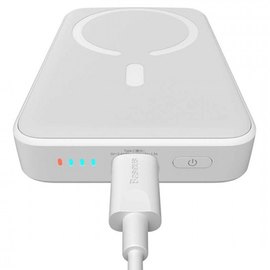 Повербанк Baseus Magnetic Mini Wireless Fast Charge 10000 mAh 20W White (PPCX070002), Ємність: 10 000 mAh, Колір: White, Потужність: 20 Вт, зображення 4