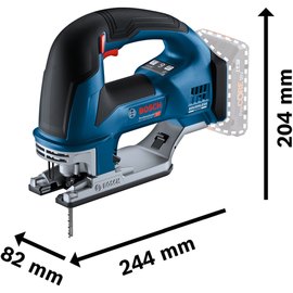 Аккумуляторная лобзиковая пила Bosch Professional GST 18V-155 ВC (каркас) (06015B1001), изображение 2