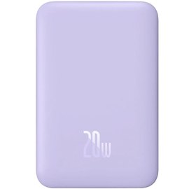 Повербанк Baseus Magnetic Mini Wireless Fast Charge 10000 mAh 20W Purple (PPCX110105), Ємність: 10 000 mAh, Колір: Purple, Потужність: 20 Вт