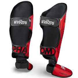 Защита голени и стопы Phantom Muay Thai Red L/XL (PHSG2678-LXL), изображение 2